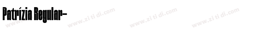 Patrízia Regular字体转换